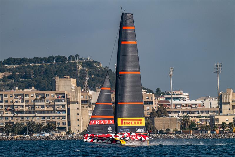 Luna Rossa Prada Pirelli -  LEQ12 - Day 39 - March 10, 2023 - Cagliari photo copyright Ivo Rovira / America'sCup taken at Circolo della Vela Sicilia and featuring the AC40 class