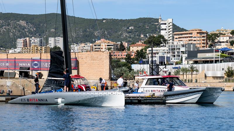 Athena - AC40-2 - INEOS Britannia - AC40 - Day 10 -  March 13, 2023 photo copyright Ugo Fonolla / America's Cup taken at Royal Yacht Squadron and featuring the AC40 class