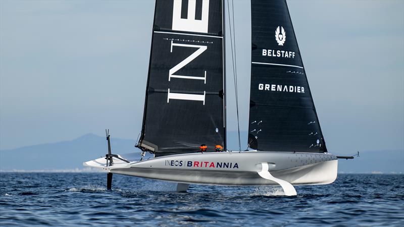 Athena - AC40-2 - INEOS Britannia - AC40 - Day 10 -  March 13, 2023 photo copyright Ugo Fonolla / America's Cup taken at Royal Yacht Squadron and featuring the AC40 class