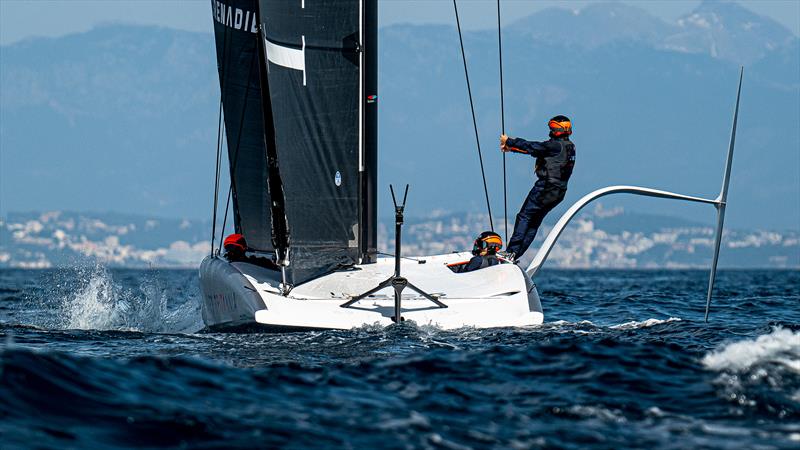 Athena - AC40-2 - INEOS Britannia - AC40 - Day 10 -  March 13, 2023 photo copyright Ugo Fonolla / America's Cup taken at Royal Yacht Squadron and featuring the AC40 class