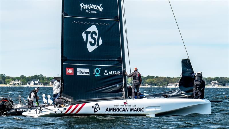 American Magic - AC40 - Day 6 -  March 13, 2023 photo copyright Paul Todd/America's Cup taken at New York Yacht Club and featuring the AC40 class