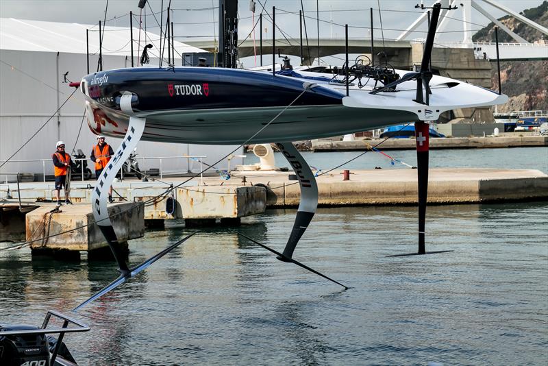 AC40 OD - Alinghi Red Bull Racing - March 28, 2023 - Barcelona - Day 12 photo copyright Alex Carabi / America's Cup taken at Société Nautique de Genève and featuring the AC40 class