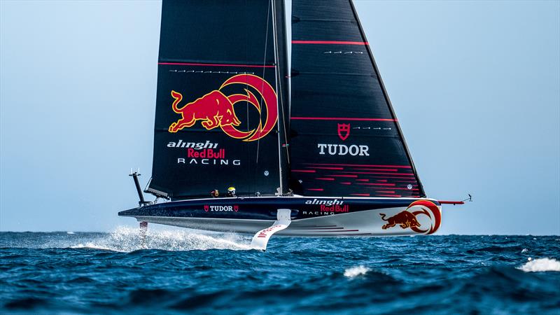 AC40 OD - Alinghi Red Bull Racing - March 28, 2023 - Barcelona - Day 12 photo copyright Alex Carabi / America's Cup taken at Société Nautique de Genève and featuring the AC40 class