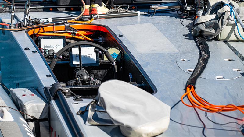 Cockpit - T6 - LEQ12  - INEOS Britannia -  Day 29 -  March 29, 2023 - Mallorca photo copyright Ugo Fonolla / America's Cup taken at Royal Yacht Squadron and featuring the AC40 class