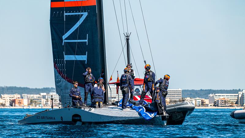 T6 - LEQ12 - INEOS Britannia - Day 27 - March 25, 2023 - Mallorca photo copyright Ugo Fonolla / America's Cup taken at Royal Yacht Squadron and featuring the AC40 class