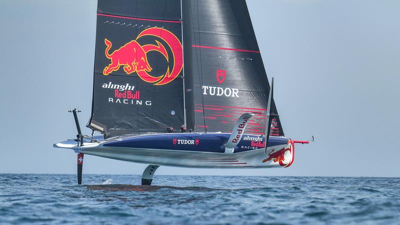 AC40 OD - Alinghi Red Bull Racing - March 30, 2023 - Barcelona - Day 13 photo copyright Alex Carabi / America's Cup taken at Société Nautique de Genève and featuring the AC40 class