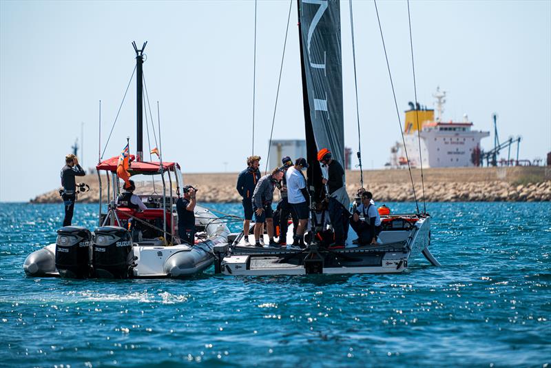 T6 - LEQ12 - INEOS Britannia - Day 30 - April 3, 2023 - Mallorca photo copyright Ugo Fonolla / America's Cup taken at Royal Yacht Squadron and featuring the AC40 class