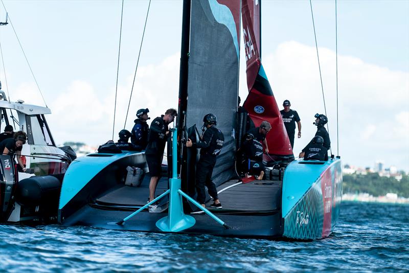 Emirates Team New Zealand - Waitemata Harbour - April 4, 2023 - photo © Adam Mustill / America's Cup