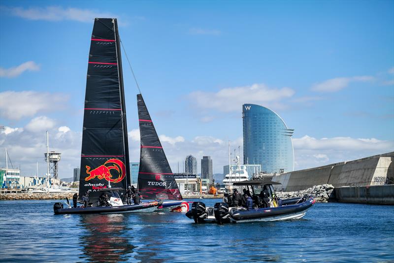 AC40 OD - Alinghi Red Bull Racing - April 4, 2023 - Barcelona - Day 15 - photo © Alex Carabi / America's Cup