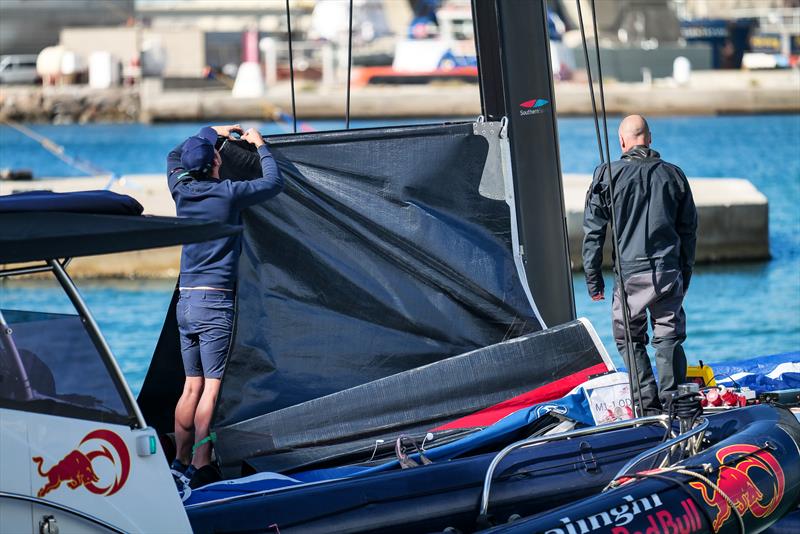 AC40 OD - Alinghi Red Bull Racing - April 4, 2023 - Barcelona - Day 15 - photo © Alex Carabi / America's Cup