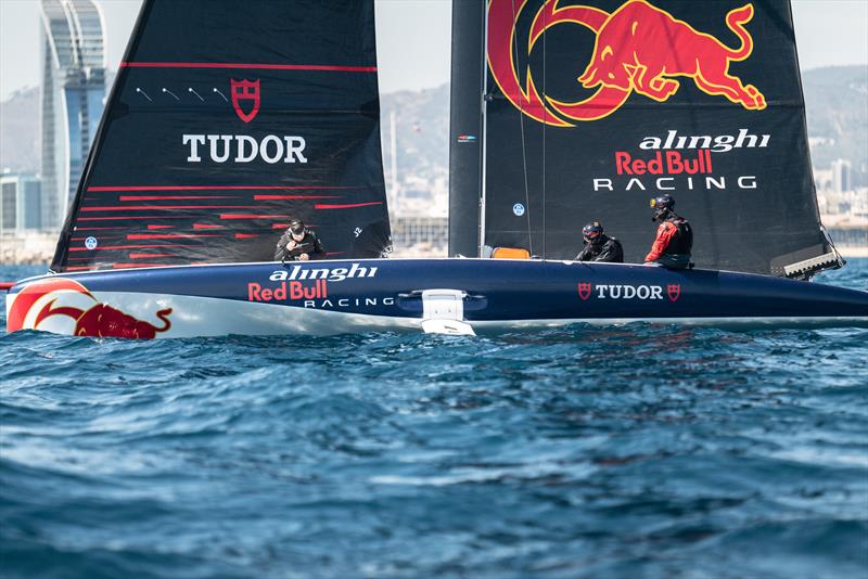 AC40 OD - Alinghi Red Bull Racing - April 5, 2023 - Barcelona - Day 16 - photo © Alex Carabi / America's Cup