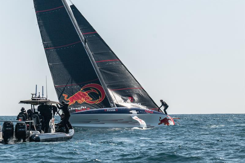 AC40 OD - Alinghi Red Bull Racing - April 5, 2023 - Barcelona - Day 16 - photo © Alex Carabi / America's Cup