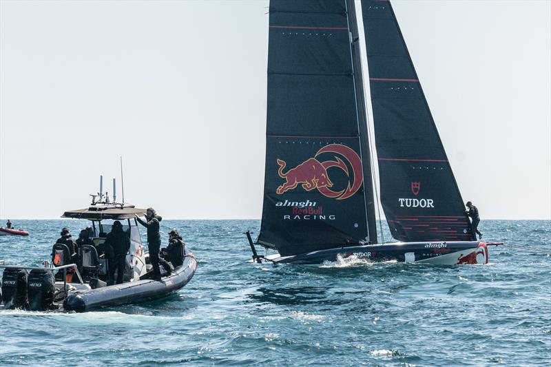 AC40 OD - Alinghi Red Bull Racing - April 5, 2023 - Barcelona - Day 16 - photo © Alex Carabi / America's Cup