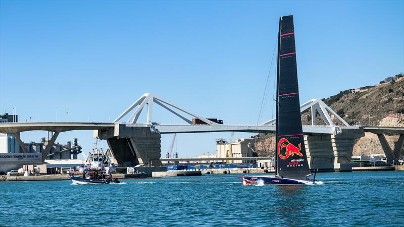 AC40 OD - Alinghi Red Bull Racing - April 13, 2023 - Barcelona - Day 18 photo copyright Alex Carabi / America's Cup taken at Société Nautique de Genève and featuring the AC40 class