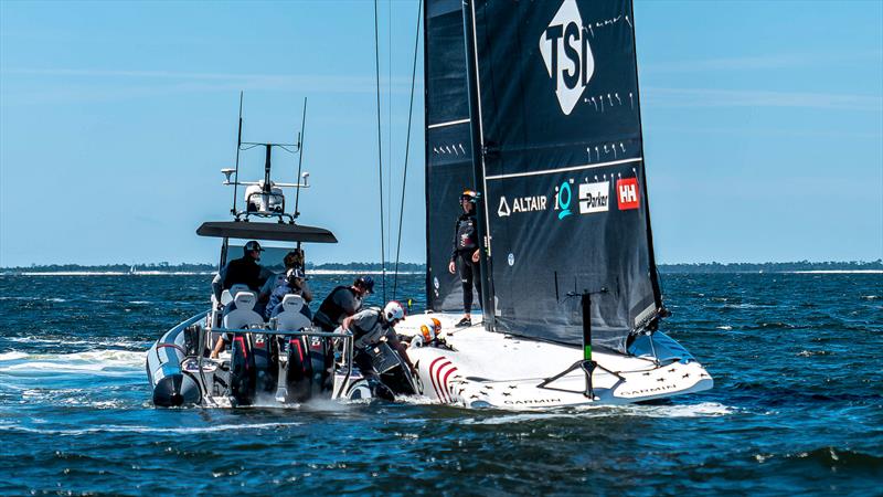 American Magic - AC40 - Day 21 -  April 14, 2023 - Pensacola Bay photo copyright Paul Todd/America's Cup taken at New York Yacht Club and featuring the AC40 class