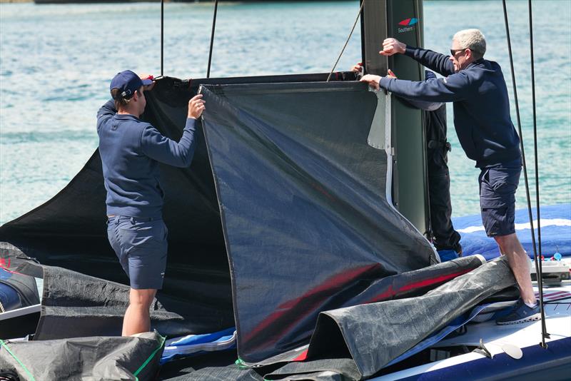 AC40 OD - Alinghi Red Bull Racing - April 17, 2023 - Barcelona - Day 19 - photo © Alex Carabi / America's Cup