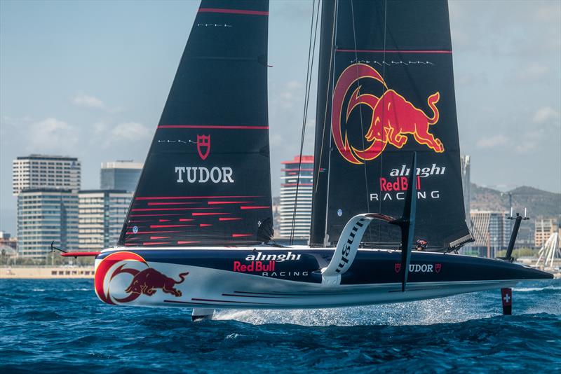 AC40 OD - Alinghi Red Bull Racing - April 17, 2023 - Barcelona - Day 19 - photo © Alex Carabi / America's Cup