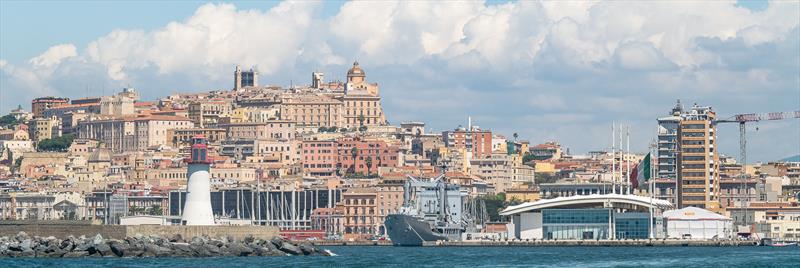 Luna Rossa Prada Pirelli base in Cagliari, Sardinia - photo © Ivo Rovira / America's Cup