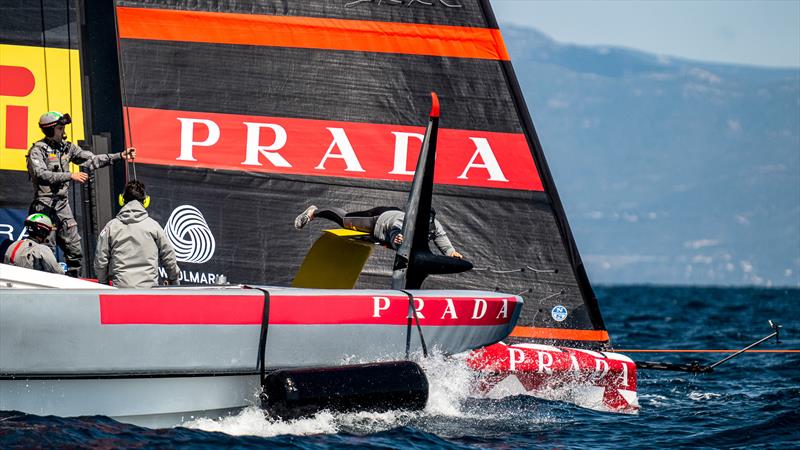 Luna Rossa Prada Pirelli -  LEQ12 - Day 51 - April 19 2023 - Cagliari photo copyright Ivo Rovira / America's Cup taken at Circolo della Vela Sicilia and featuring the AC40 class