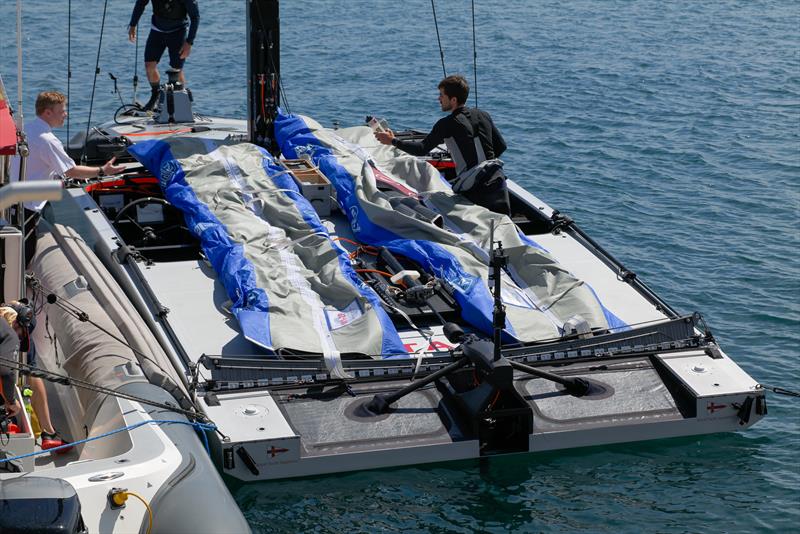 T6 - LEQ12 - INEOS Britannia - Day 38 - April 20, 2023 - Mallorca photo copyright Ugo Fonolla / America's Cup taken at Royal Yacht Squadron and featuring the AC40 class