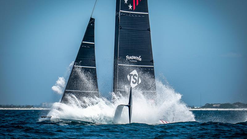 American Magic - AC40 - Day 24 -  April 20, 2023 - Pensacola Bay photo copyright Paul Todd/America's Cup taken at New York Yacht Club and featuring the AC40 class