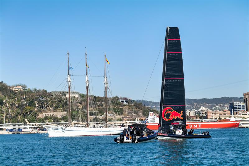 AC40 OD - Alinghi Red Bull Racing - April 20, 2023 - Barcelona - Day 21 - photo © Alex Carabi / America's Cup