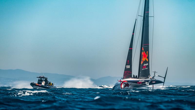 AC40 OD - Alinghi Red Bull Racing - April 20, 2023 - Barcelona - Day 21 - photo © Alex Carabi / America's Cup