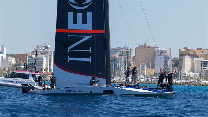 T6 - LEQ12 - INEOS Britannia - Day 39 - April 21, 2023 - Mallorca photo copyright Ugo Fonolla / America's Cup taken at Royal Yacht Squadron and featuring the AC40 class