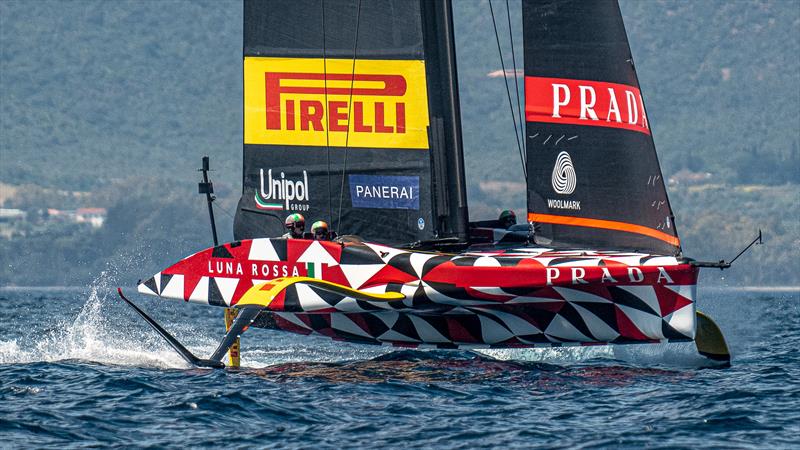 Luna Rossa Prada Pirelli -  LEQ12 - Day 53 - April 24, 2023 - Cagliari photo copyright Ivo Rovira / America's Cup taken at Circolo della Vela Sicilia and featuring the AC40 class