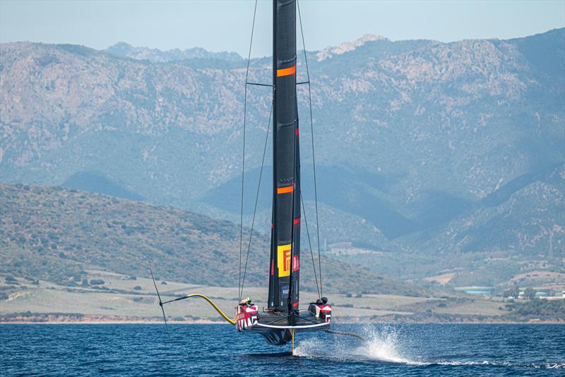 Luna Rossa Prada Pirelli -  LEQ12 - Day 53 - April 24, 2023 - Cagliari photo copyright Ivo Rovira / America's Cup taken at Circolo della Vela Sicilia and featuring the AC40 class