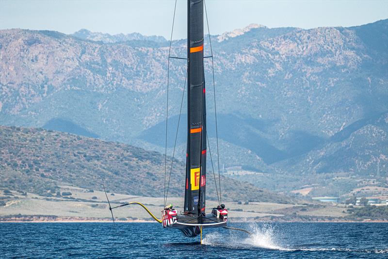 Luna Rossa Prada Pirelli -  LEQ12 - Day 53 - April 24, 2023 - Cagliari photo copyright Ivo Rovira / America's Cup taken at Circolo della Vela Sicilia and featuring the AC40 class