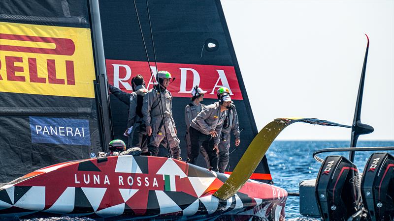 Luna Rossa Prada Pirelli -  LEQ12 - Day 53 - April 24, 2023 - Cagliari photo copyright Ivo Rovira / America's Cup taken at Circolo della Vela Sicilia and featuring the AC40 class