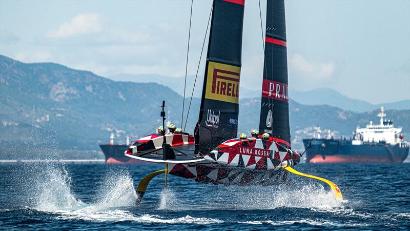 Luna Rossa Prada Pirelli -  LEQ12 - Day 53 - April 24, 2023 - Cagliari photo copyright Ivo Rovira / America's Cup taken at Circolo della Vela Sicilia and featuring the AC40 class