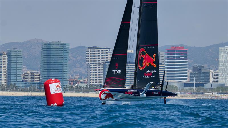 AC40 OD - Alinghi Red Bull Racing - April 24, 2023 - Barcelona - Day 22 photo copyright Alex Carabi / America's Cup taken at Société Nautique de Genève and featuring the AC40 class