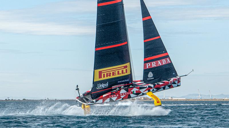 Luna Rossa Prada Pirelli -  LEQ12 - Day 55 - April 26, 2023 - Cagliari photo copyright Ivo Rovira / America's Cup taken at Circolo della Vela Sicilia and featuring the AC40 class