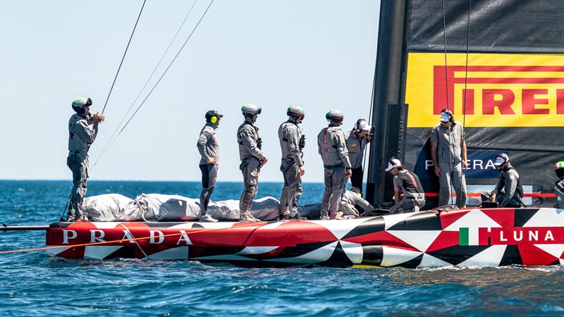 Luna Rossa Prada Pirelli -  LEQ12 - Day 55 - April 26, 2023 - Cagliari photo copyright Ivo Rovira / America's Cup taken at Circolo della Vela Sicilia and featuring the AC40 class