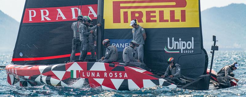 Luna Rossa Prada Pirelli -  LEQ12 - Day 56 - April 27, 2023 - Cagliari photo copyright Ivo Rovira / America's Cup taken at Circolo della Vela Sicilia and featuring the AC40 class