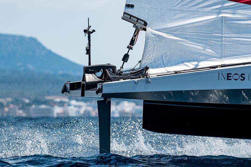 Mainsheet setup - INEOS Britannia Team - Day 47 - T6 (LEQ12) - May 12, 2023 - photo © Ugo Fonolla / America's Cup