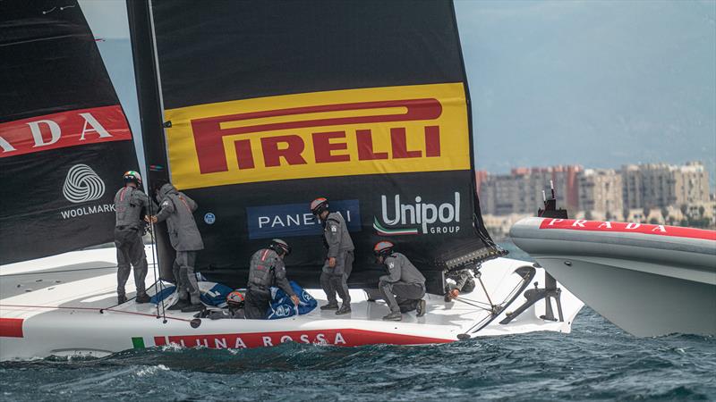 Luna Rossa Prada Pirelli -  AC40 - Day 5 - May 15, 2023 - Cagliari photo copyright Ivo Rovira / America's Cup taken at Circolo della Vela Sicilia and featuring the AC40 class