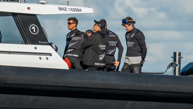 The 'Probables' await their turn on the AC-40 - Emirates Team New Zealand - AC40 - Day 5, May 16, 2023 - photo © Adam Mustill/America's Cup