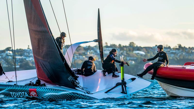 Emirates Team New Zealand - AC40 - LEQ12 - Day 23, May 17, 2023 - photo © Adam Mustill/America's Cup