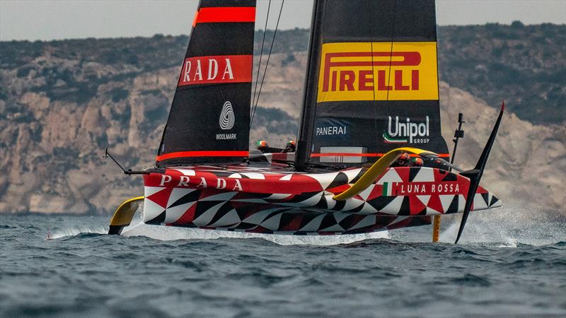 Luna Rossa Prada Pirelli -  LEQ12 - Day 59 - May 19, 2023 - Cagliari photo copyright Ivo Rovira / America's Cup taken at Circolo della Vela Sicilia and featuring the AC40 class