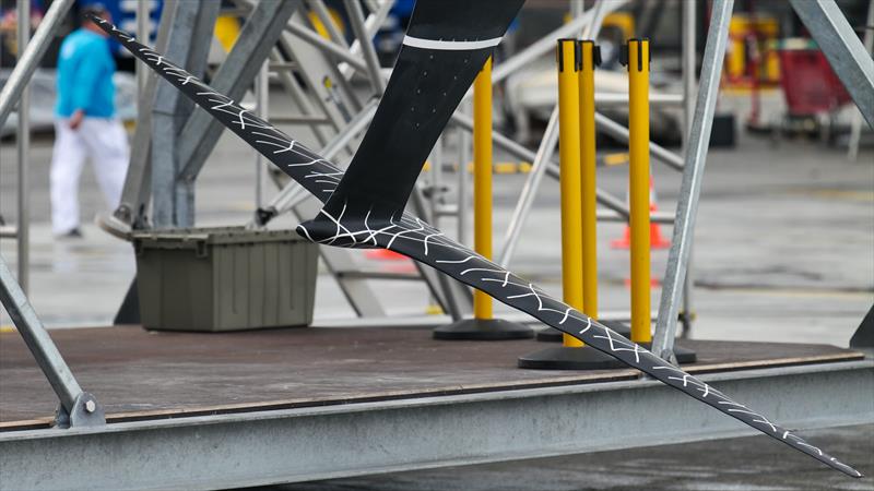 Tubercle wingfoil - Alinghi Red Bull Racing -  AC40-LEQ12 - Day 26 - May 18, 2023 - Barcelona photo copyright Alex Carabi / America's Cup taken at Société Nautique de Genève and featuring the AC40 class