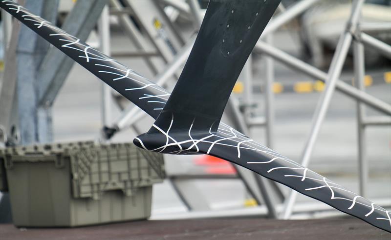 Tubercle wingfoil - Alinghi Red Bull Racing -  AC40-LEQ12 - Day 26 - May 18, 2023 - Barcelona photo copyright Alex Carabi / America's Cup taken at Société Nautique de Genève and featuring the AC40 class