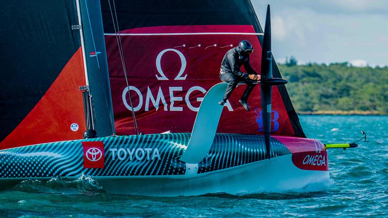 Emirates Team New Zealand - AC40 - LEQ12 - Day 24, May 23, 2023 photo copyright Adam Mustill / America's Cup taken at Royal New Zealand Yacht Squadron and featuring the AC40 class