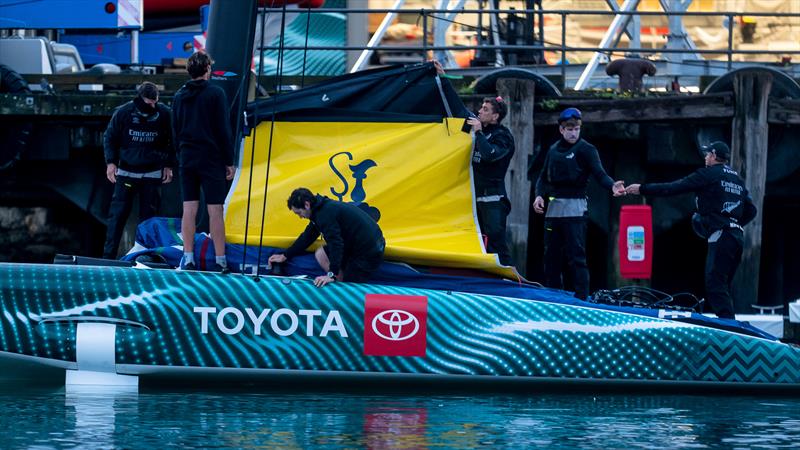 Emirates Team New Zealand - AC40 - LEQ12 - Day 24, May 23, 2023 - photo © Adam Mustill / America's Cup