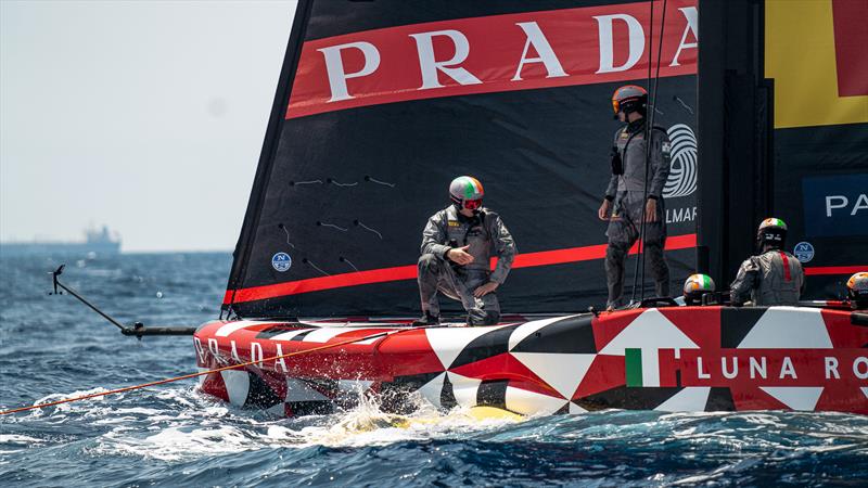 Luna Rossa Prada Pirelli -  LEQ12 - Day 61 - May 23, 2023 - Cagliari photo copyright Ivo Rovira / America's Cup taken at Circolo della Vela Sicilia and featuring the AC40 class