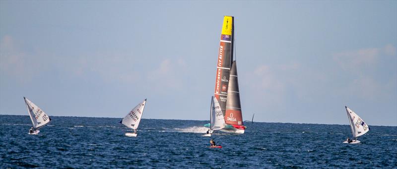 Emirates Team New Zealand - AC40 and the LEQ12 - Day 25, May 26, 2023 - photo © Richard Gladwell - Sail-World.com/nz