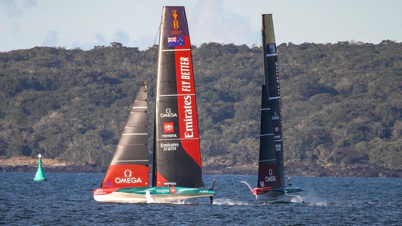 Emirates Team New Zealand - AC40 and the LEQ12 - Day 25, May 26, 2023 - photo © Richard Gladwell - Sail-World.com/nz