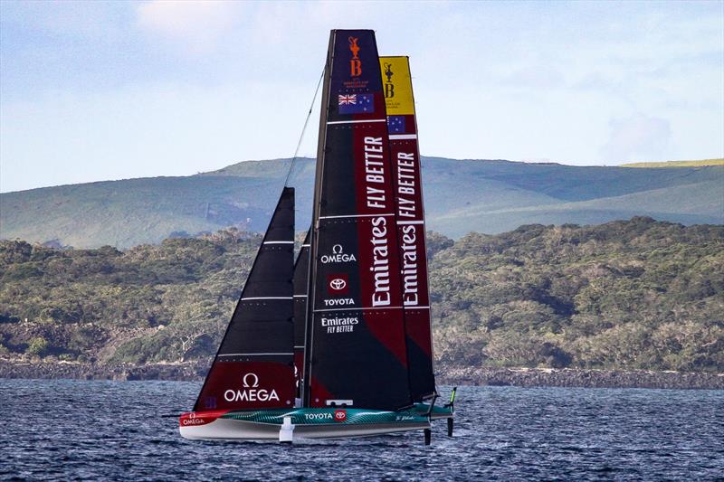 Emirates Team New Zealand - AC40 and the LEQ12 - Day 25, May 26, 2023 - photo © Richard Gladwell - Sail-World.com/nz